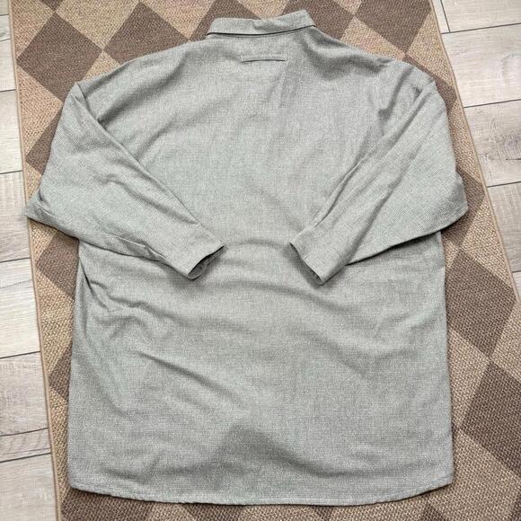 SIGNUM Beige Textured Shirt XL Cotton Blend Made in Germany Long Sleeve Overcoat - Picture 3 of 9